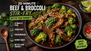 20-Minute Beef & Broccoli Stir-Fry (Better Than Takeout!)