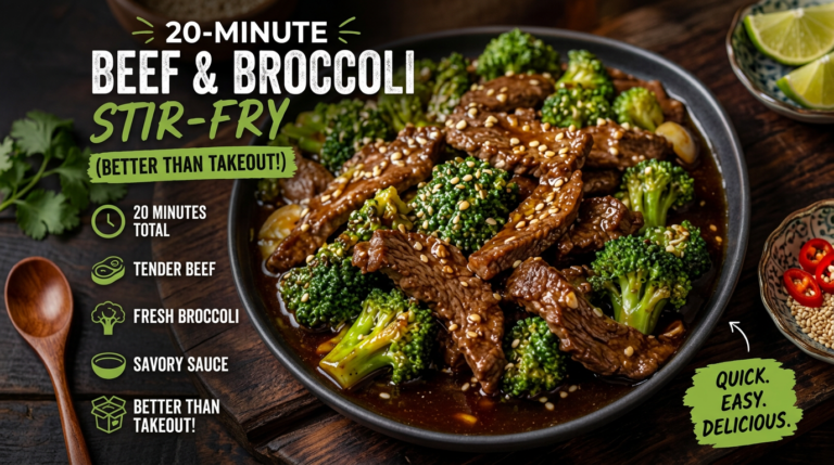 20-Minute Beef & Broccoli Stir-Fry (Better Than Takeout!)