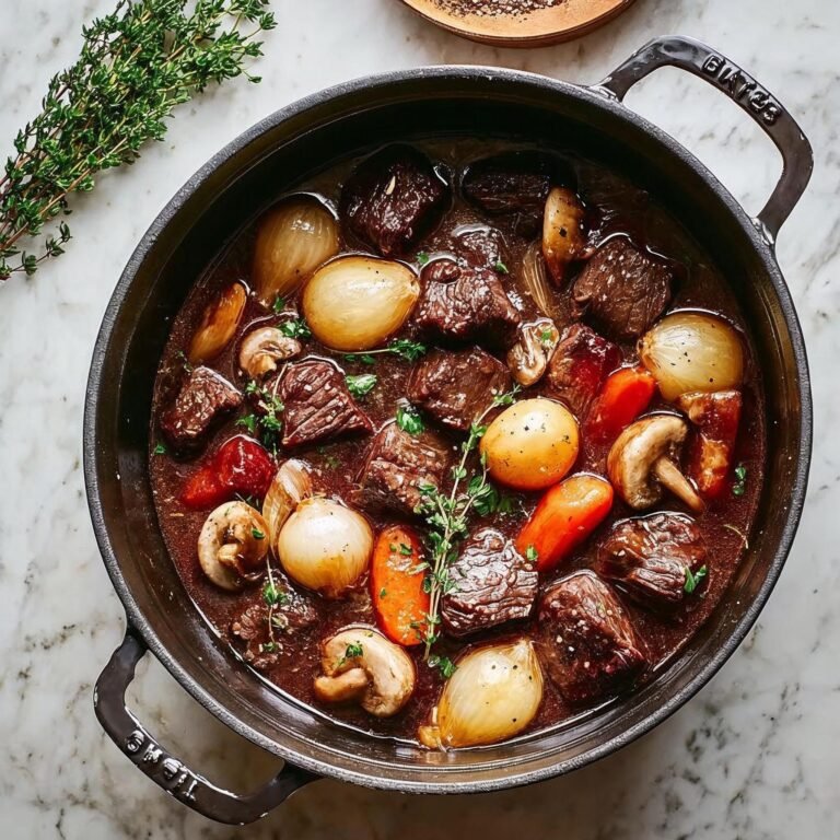 Beef Bourguignon Recipe – Rich, Tender & Classic French Style