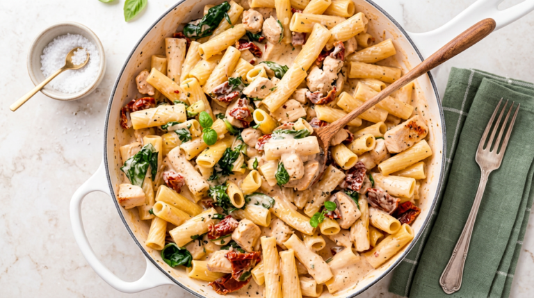 One-Pot Tuscan Chicken Pasta recipes