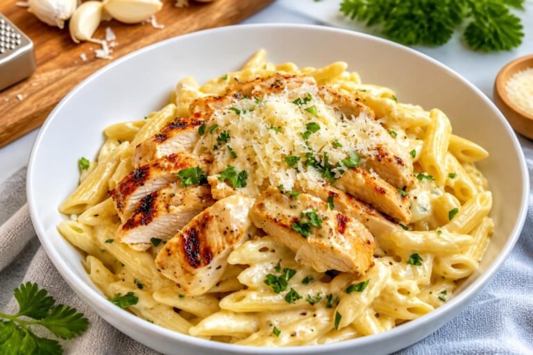 Chicken Alfredo Pasta Recipe – Creamy, Cheesy & Restaurant-Style