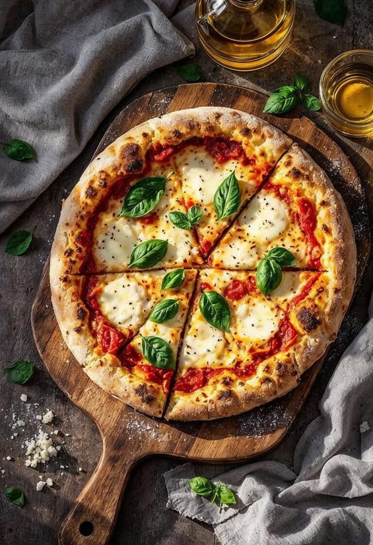 Margherita Pizza Recipe – Classic Italian, Crispy Crust & Restaurant-Style
